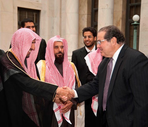 Saudi Delegation with Justice Antonin Scalia