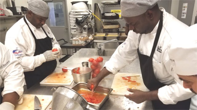 DC Central Kitchen Go-Team participants take part in the Culinary Job Training program