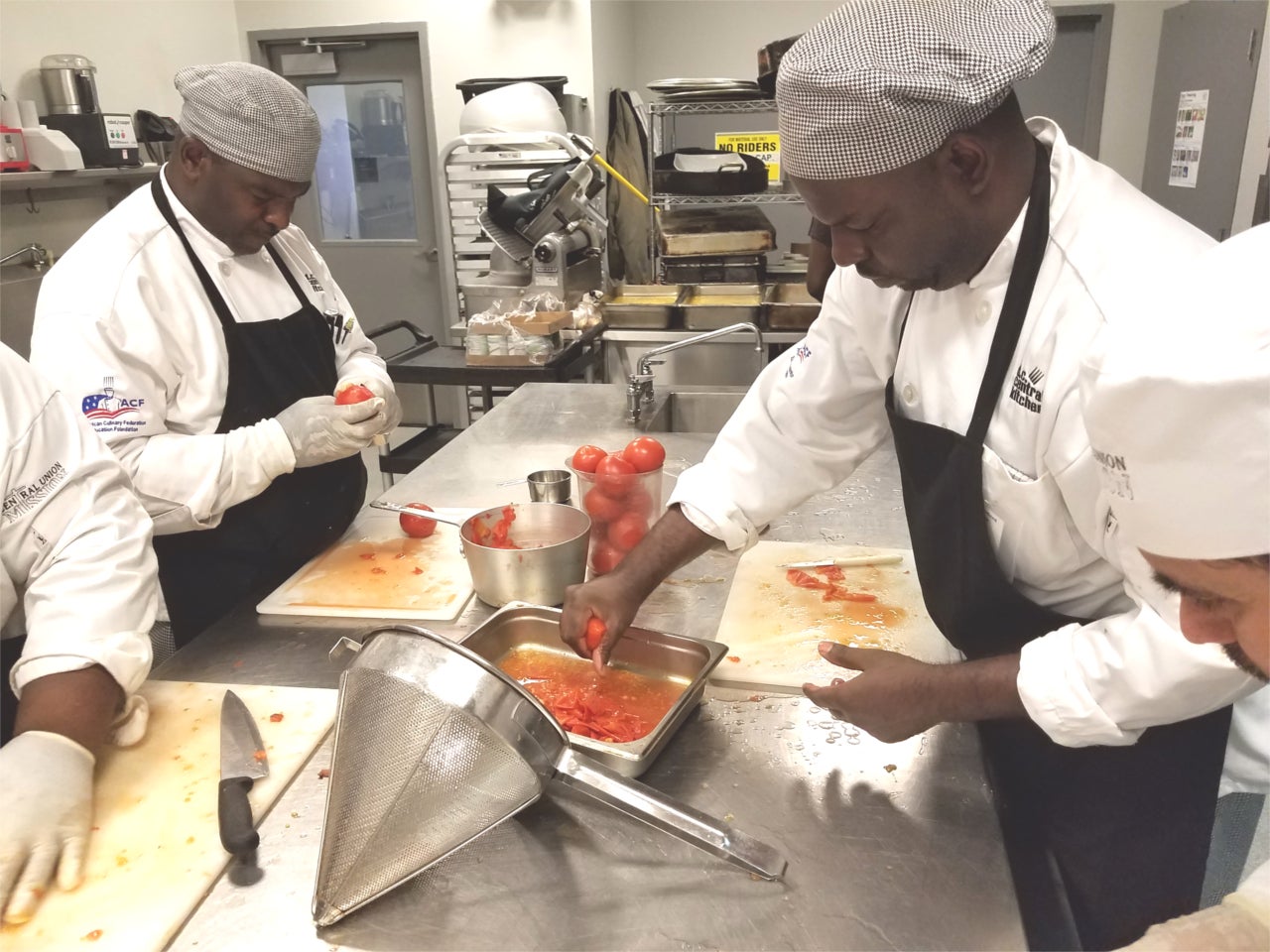 DC Central Kitchen Go-Team participants take part in the Culinary Job Training program