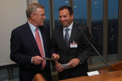 Senator Dorgan and Robert McGhee