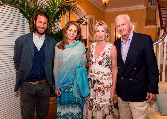 Speakers David de Rothschild and Queen Noor with Mr. and Mrs. Galen Weston