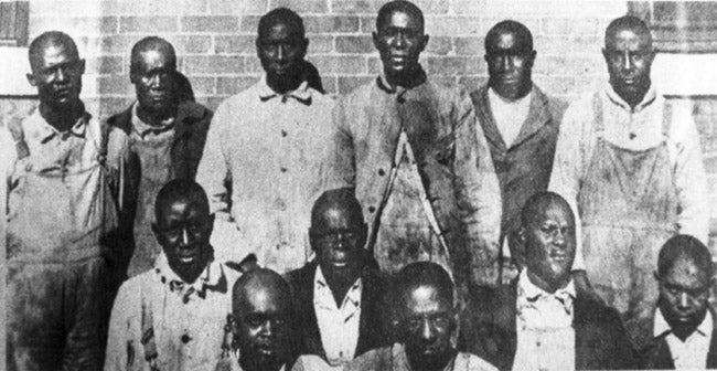 Defendants in the Elaine Race Riot case.