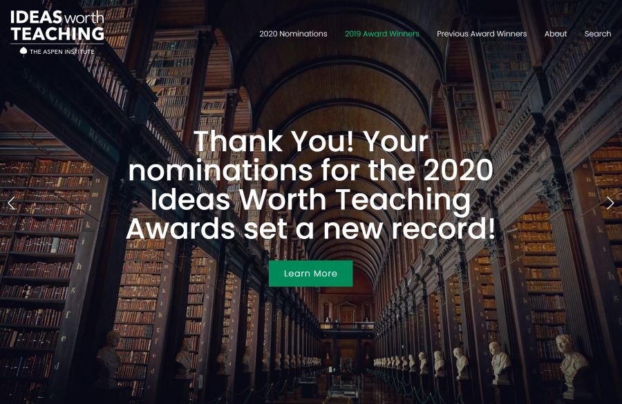 Now Closed: 2020 Ideas Worth Teaching Nominations