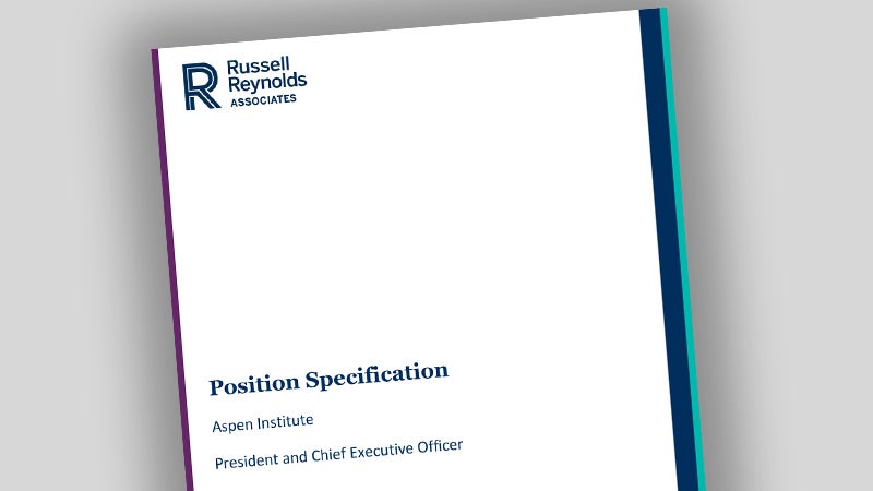 Position Description for Aspen Institute CEO - thumbnail