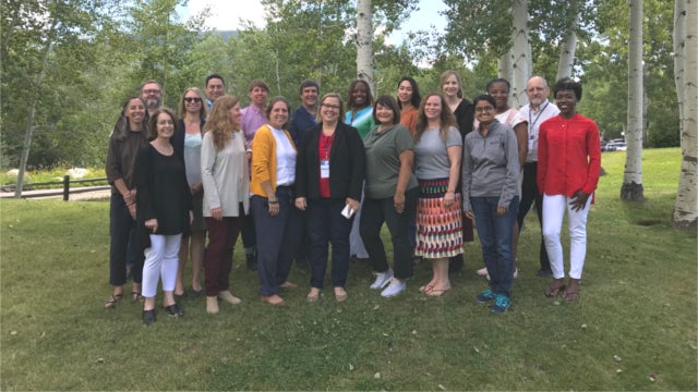 The 2018-19 Job Quality Fellows meet in Aspen in August 2019.