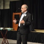 Mark Popovich speaks at the 2019 Kansas Conference on Poverty