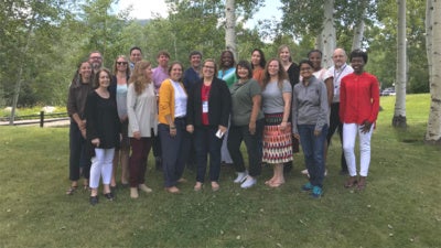 The 2018-19 Job Quality Fellows meet in Aspen in August 2019.