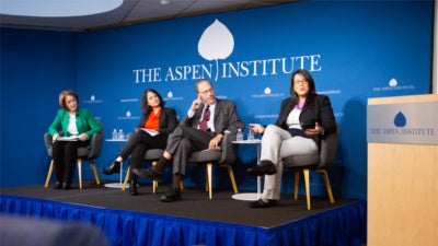 Panelists at "Opportunity in America: What Does It Mean?" (October 25, The Aspen Institute)