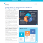 Screenshot of webpage " How to Build Job Quality into Your Workforce Development Approach"
