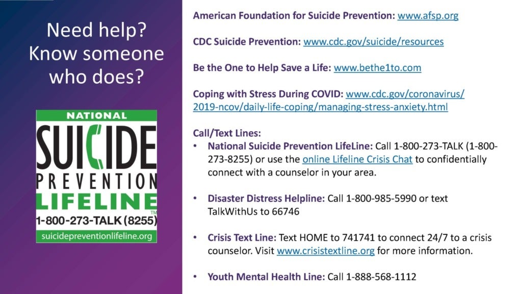 Chat suicide prevention National Suicide