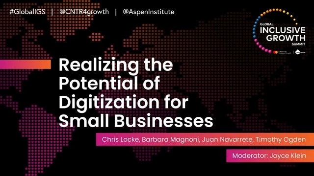Realizing the Potential of Digitization for Small Businesses