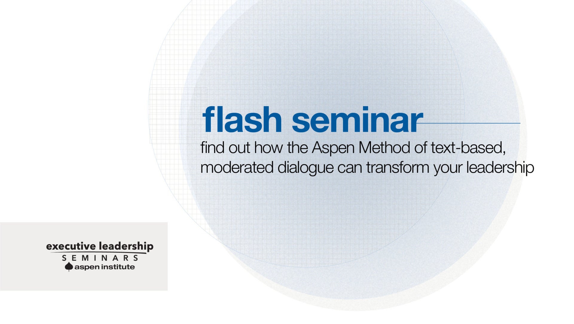 Flash Seminar: Humane Leadership