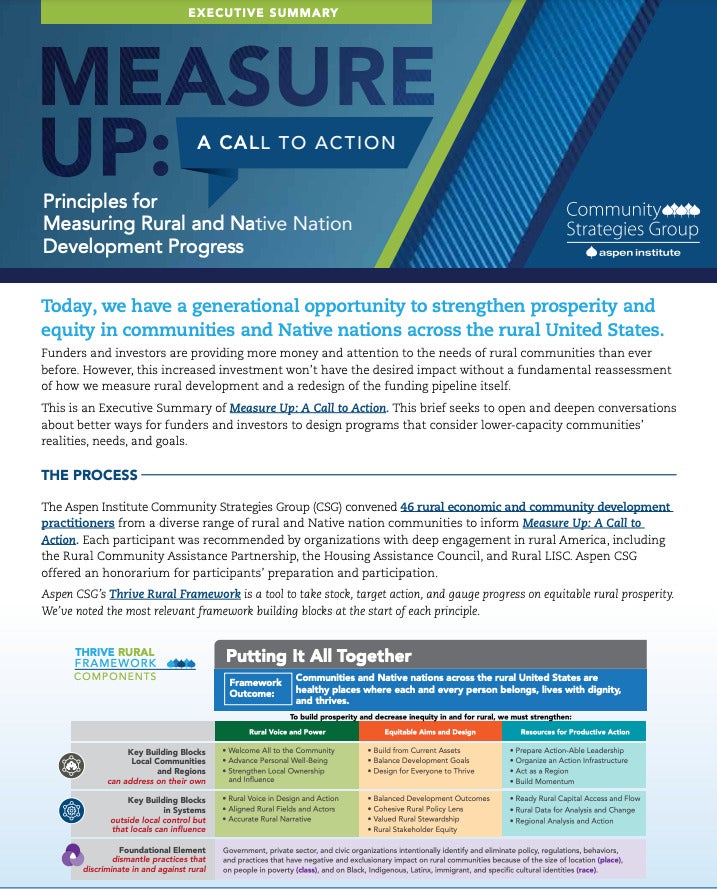 Measure Up: A Call to Action — Executive Summary