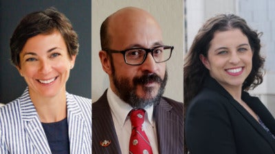 Photo of Katie Belous, Kim Hanes, and Miguel Fernandez