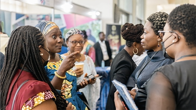 West African entrepreneurs at conference