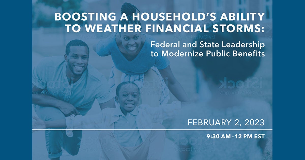 Boosting A Household’s Ability To Weather Financial Storms