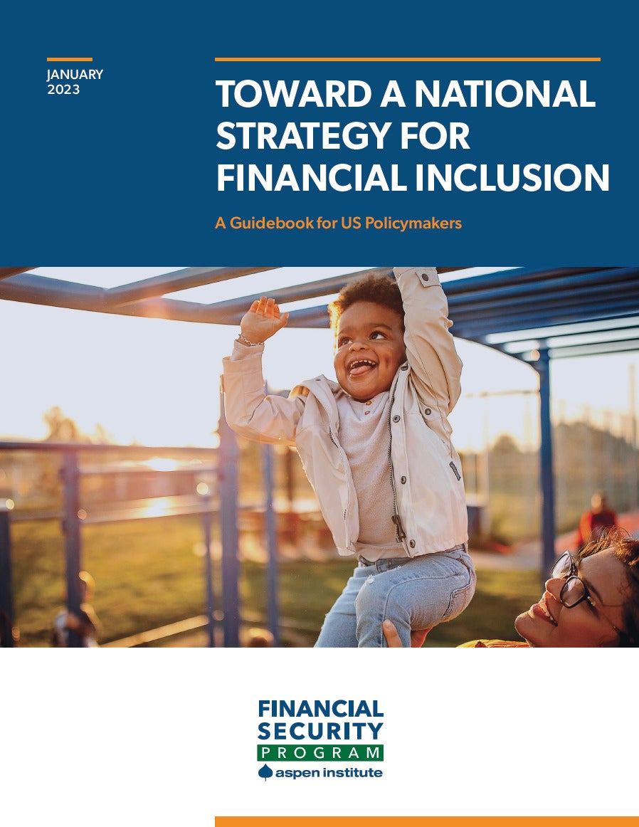 Toward A National Strategy for Financial Inclusion