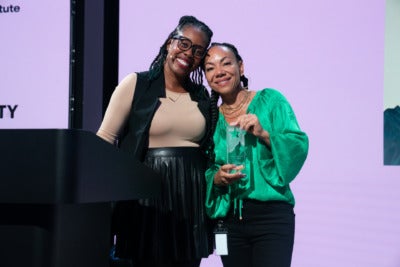 Shijuade Kadree, Director, Tech Accountability Coalition and Oona King, VP of IDEA, Snap Inc.