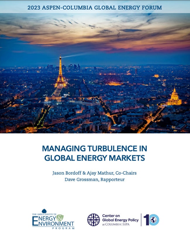 Managing Turbulence in Global Energy Markets