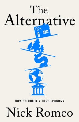 book jacket for "The Alternative" book, by Nick Romeo
