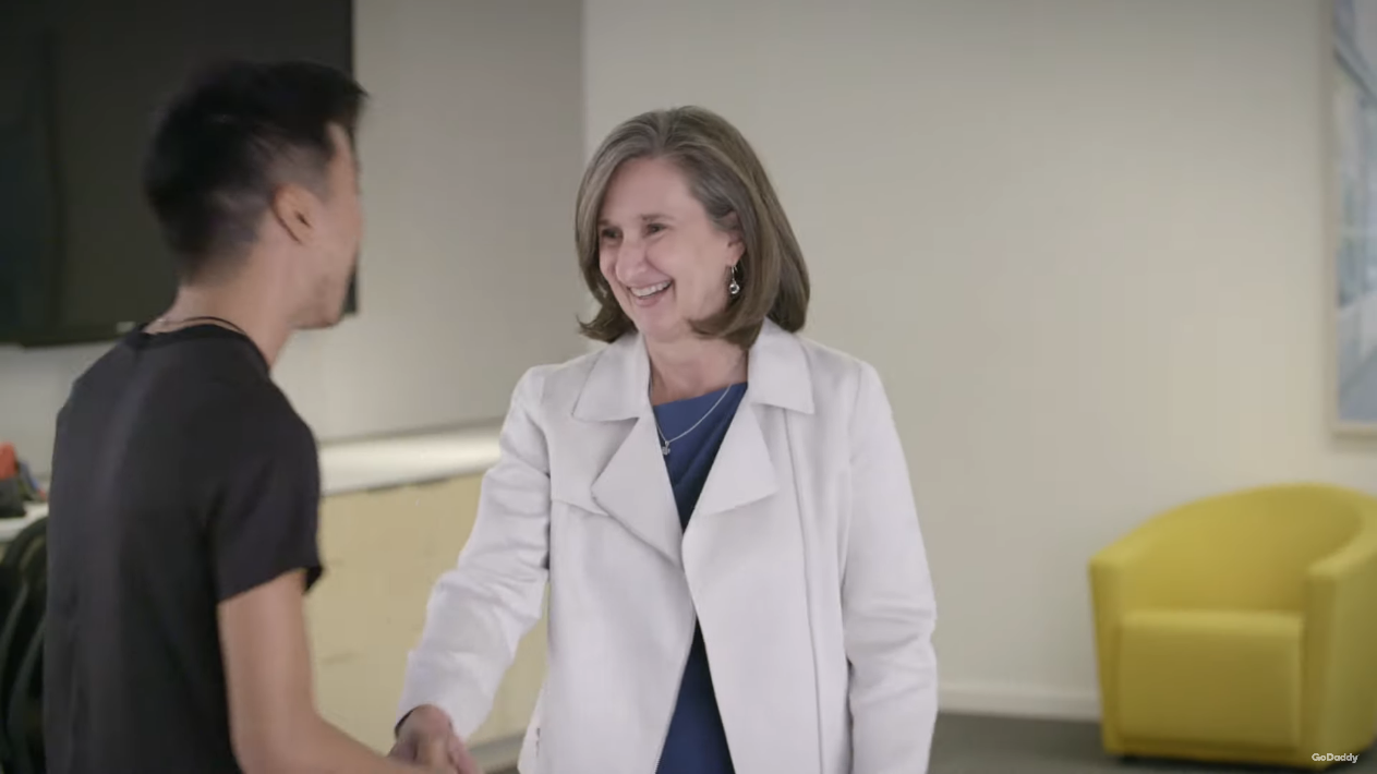 Joyce Klein appears on the web series "Made in America" by GoDaddy