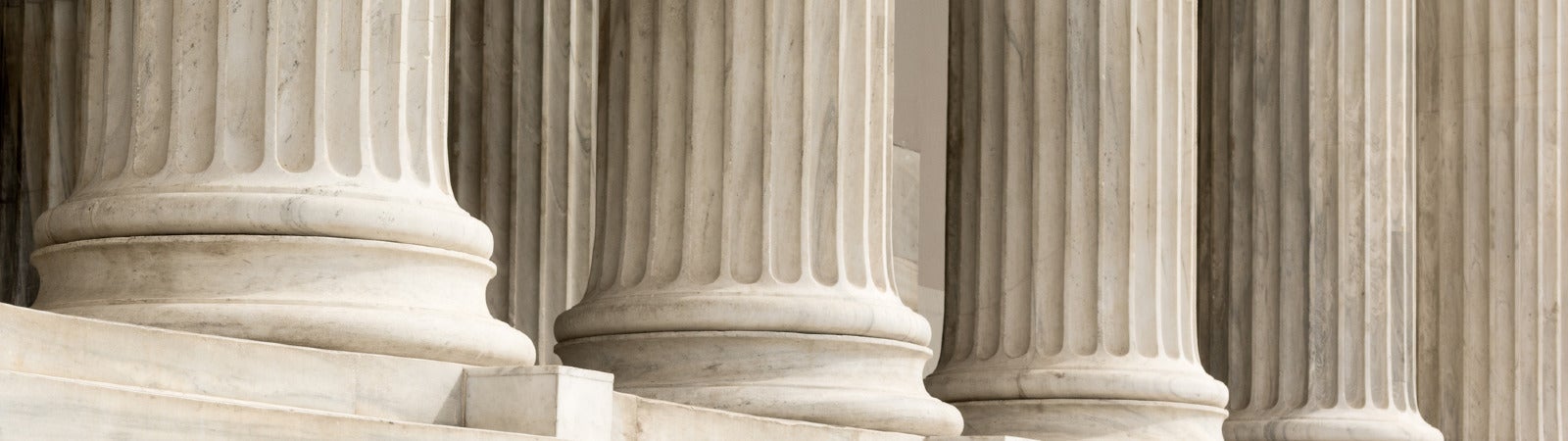 This image depicts a close-up of the bottom of the columns on the White House.
