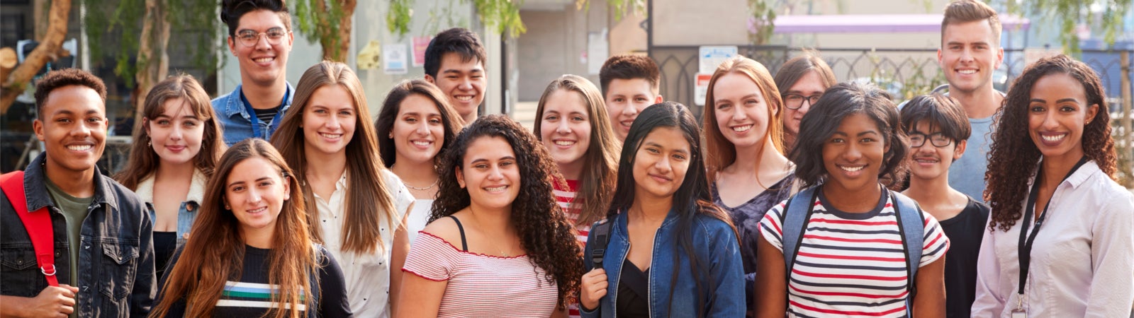 Group of smiling young adults