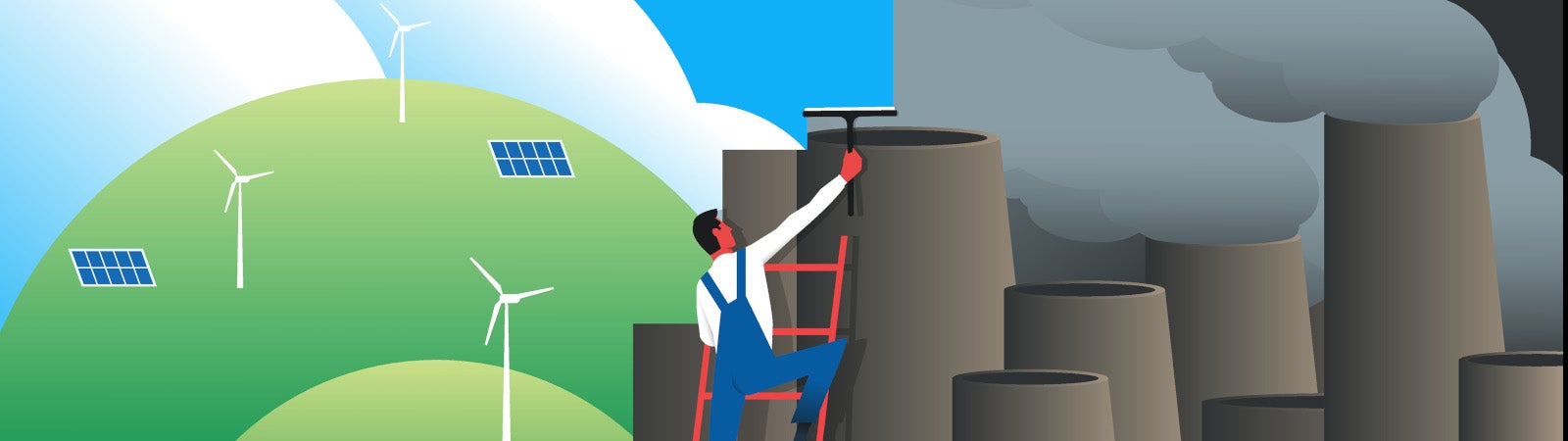 picture of a man climbing a ladder