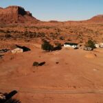 Navajo village in Monument Valley