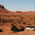 Navajo village in Monument Valley