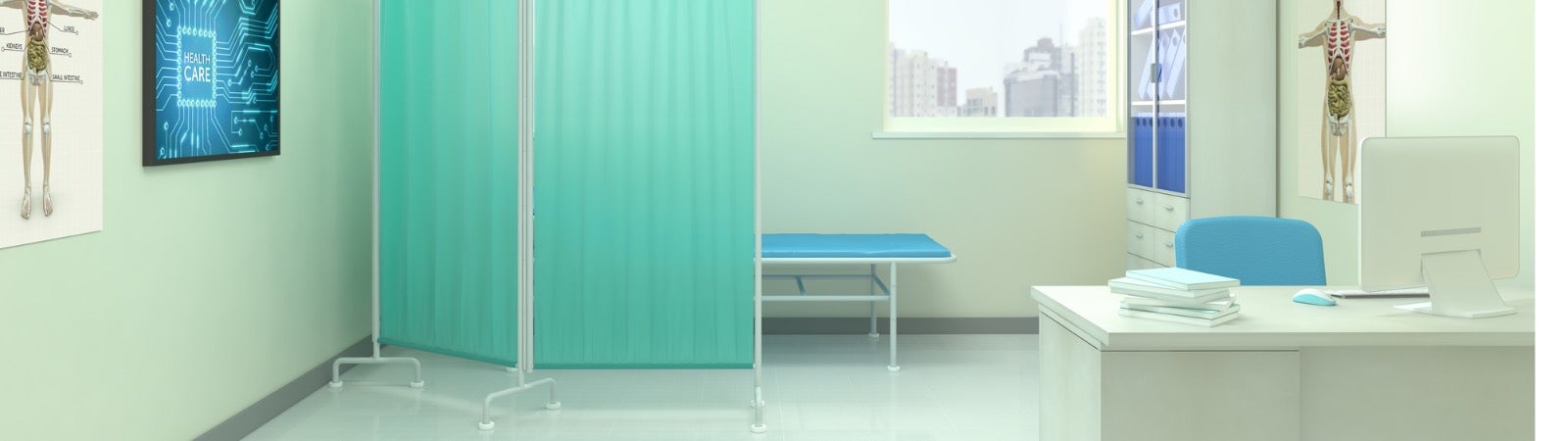 An empty doctor's office.
