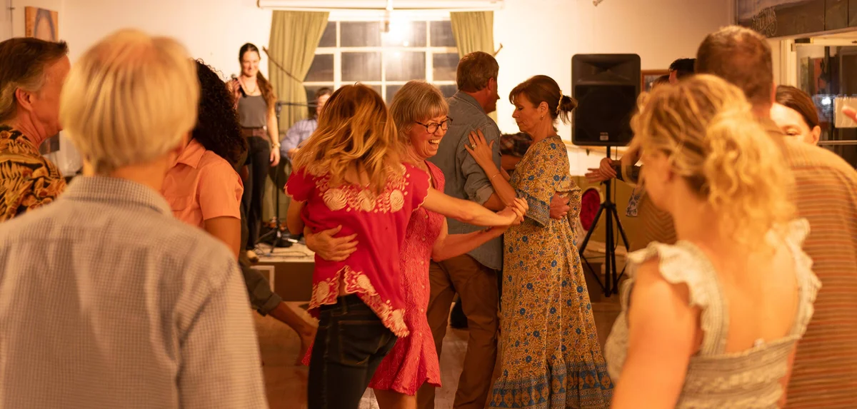 Folks do Old Time Square Dancing in NWA