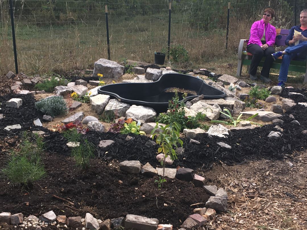 Neighbors transformed an empty lot into a community space